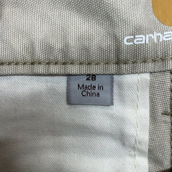 Carhartt Mens Size 28 Irregular Fit Canvas Shorts - Picture 10 of 10